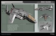 The finalised game model for the Falcon.