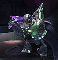 An Unggoy Heavy carrying a Type-42 DESW Plasma Cannon in Halo 2.