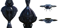 Orthographic views of the Television Series battlecruiser asset.