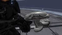 The Type-54 plasma pistol in an early build of Halo 4.