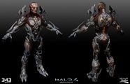 Three-dimensional model of the Ur-Didact in armor.